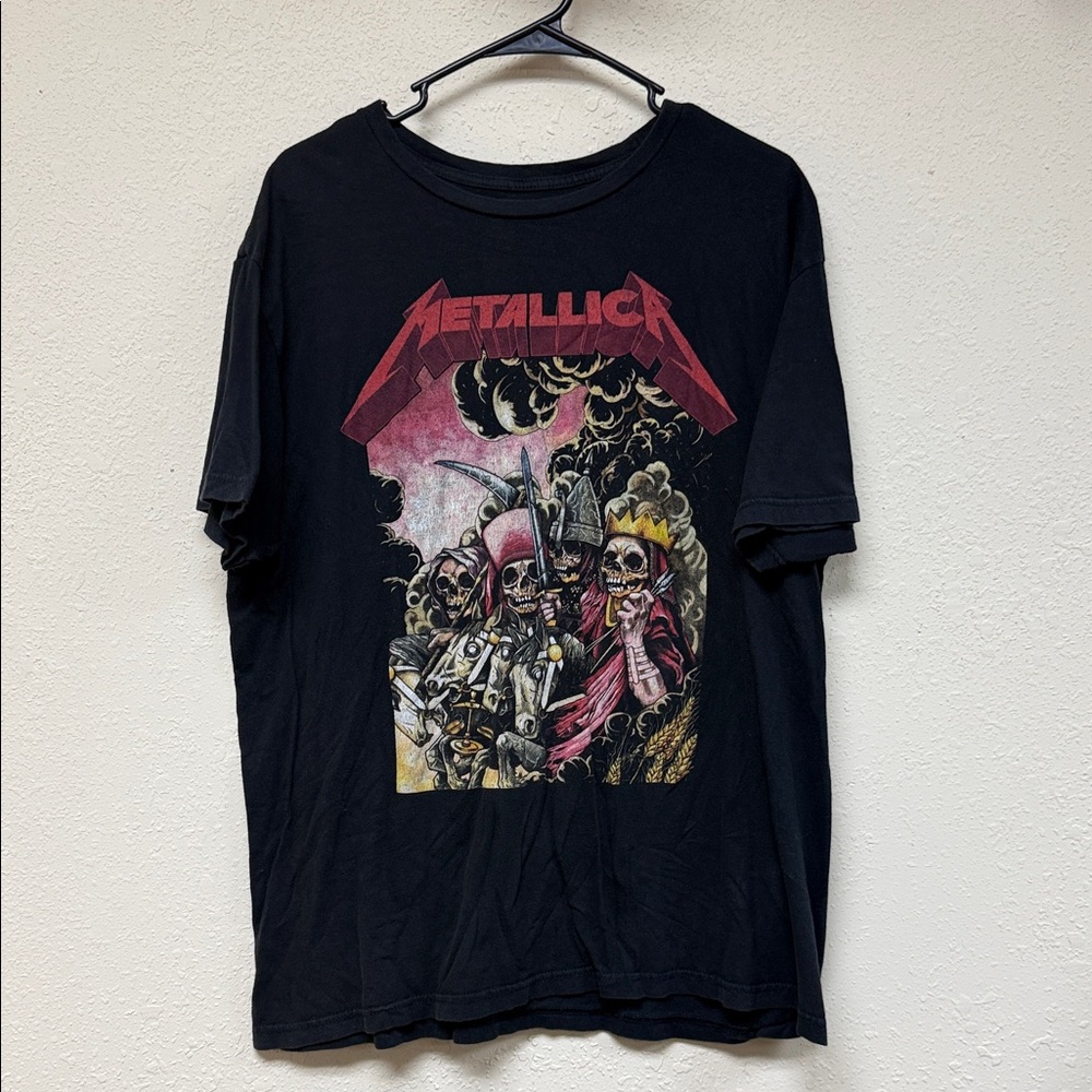 Metallica Skull Graphic Tee - Black